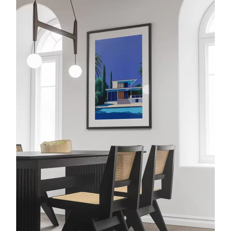 Potdemiel Vintage Hiroshi Nagai Pop Poster Retro 80er Jahre Strand Sommer Pool Leinwand Wandkunst - Bild 2