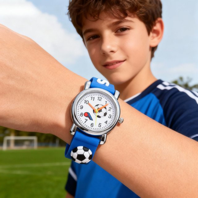 TINUORA Armbanduhr, Quarz, Silikon, Blau, Kinder - Bild 1