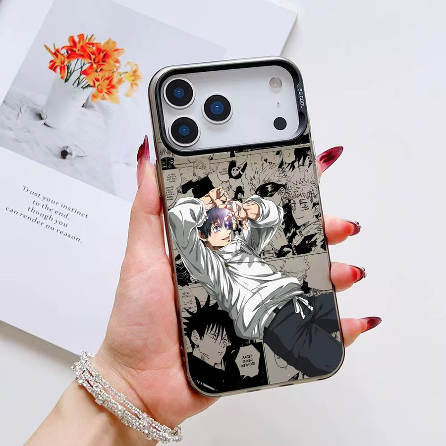 Okkotsu Y-Yuta Anime Handyhülle für iPhone 17 16 15 14 13 12 11 Pro Max Air Matte Laser Aurora stoßfeste Schutzhülle in Multicolour - Bild 4