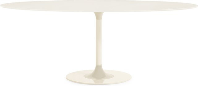 Kartell Thierry XXL Esstisch rund mit weißer Glasplatte und zentraler Säule - Bild 1