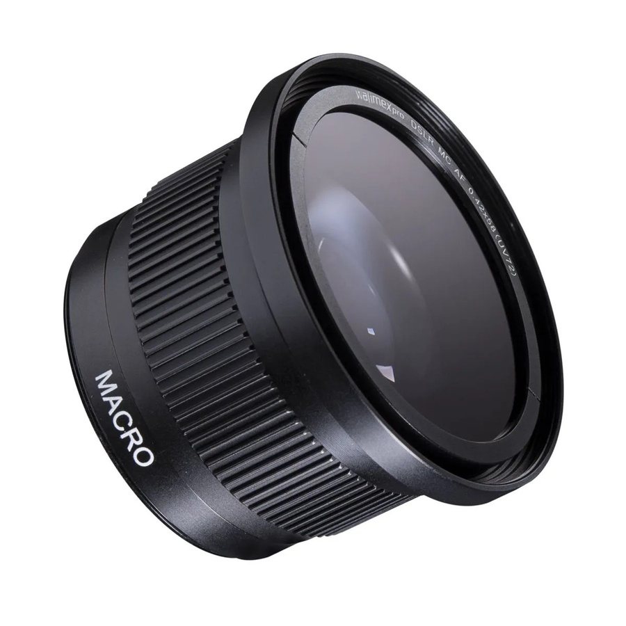 Walimex Pro Makro Fish Eye Vorsatzlinse Konverter Schwarz Durchmesser: 58 mm - Bild 2