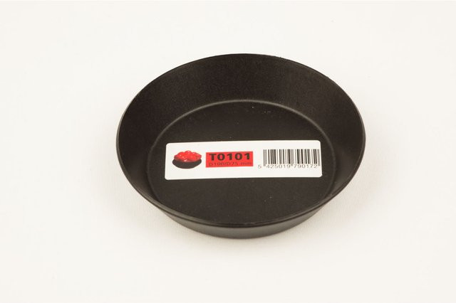 Scaritech Küchenform aus Silikon, rund, Durchmesser: 10 cm, schwarz, 10er Pack - Bild 1