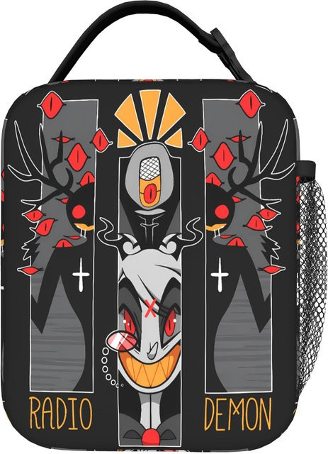 Hazbin Hotel Lunchtasche von Fancy Style Studio, wasserdichte und thermische Kühltasche für Picknick und unterwegs, mehrfarbig - Bild 1