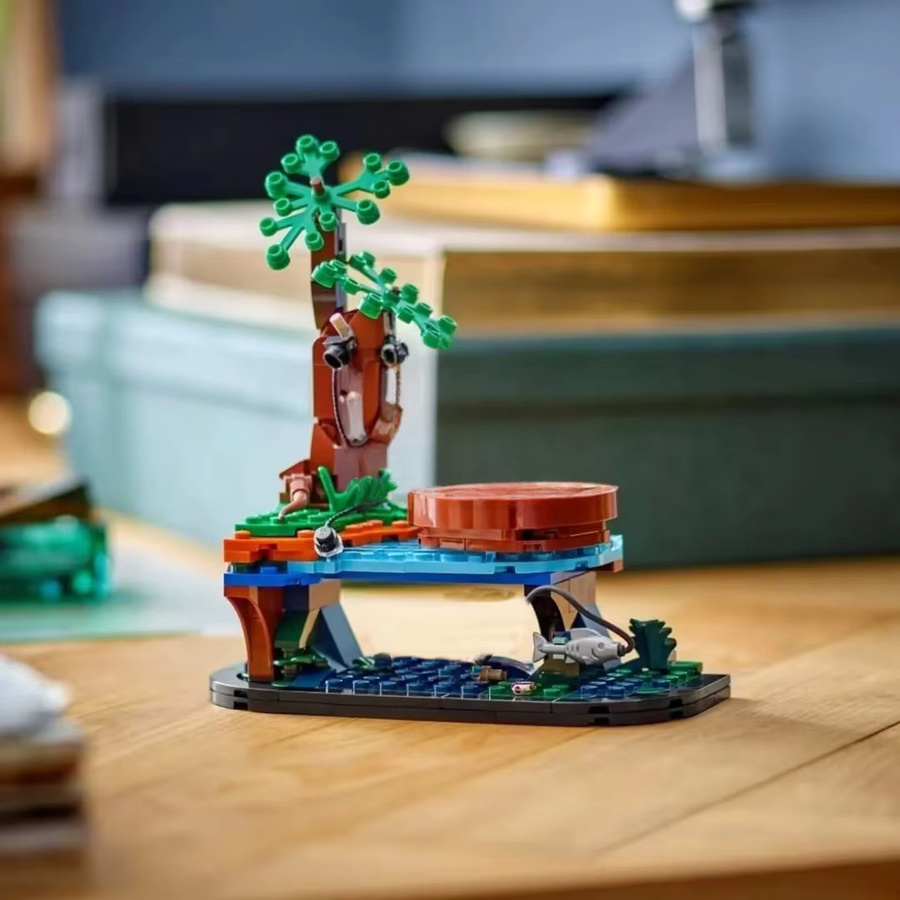 CZSAE MOC Angeln Tisch Modell Bausteine Ornament mit 181 Teilen in Tiefer Saphir und Multicolor für Kinder - Bild 2
