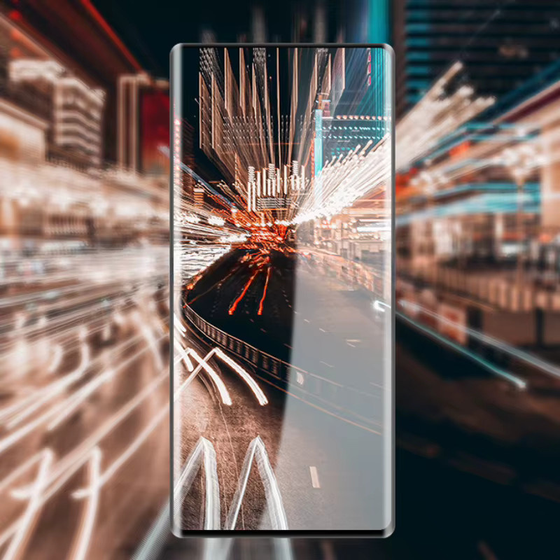 ZTE Nubia Z50 und Z50S Displayschutzfolie aus 9H gehärtetem Glas mit 3D gebogener Kante und vollständiger Abdeckung in Transparent - Bild 3