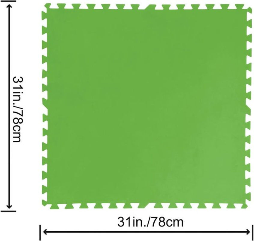 Bestway Schaumstoff Poolmatte Set, 9 Stück, Grün, B/B: 78 x 78 cm - Bild 2