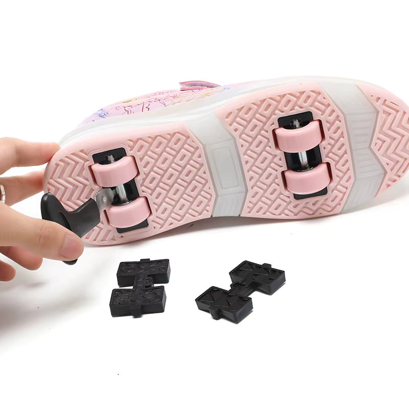 CC chengta Rollschuhe, mehrfarbige LED-Leuchten, USB-Aufladung - Bild 3