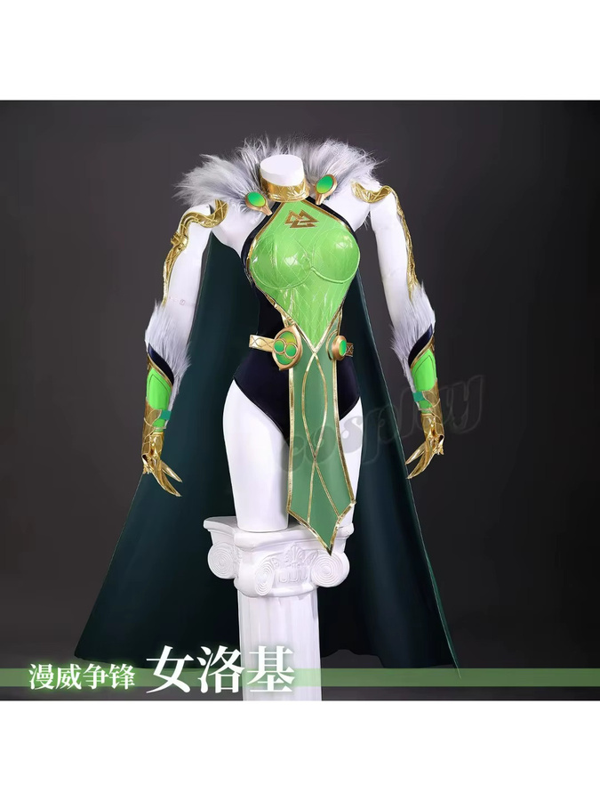 QQcos Lady Loki Cosplay Komplettset Kostüm, Marvel, Fantasy, Plüsch / Textil - Bild 3