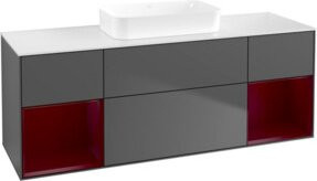 V&B Waschtischunterschrank Finion in Anthrazit, B/T/H: 160 x 50,1 x 50,1 cm - Bild 1
