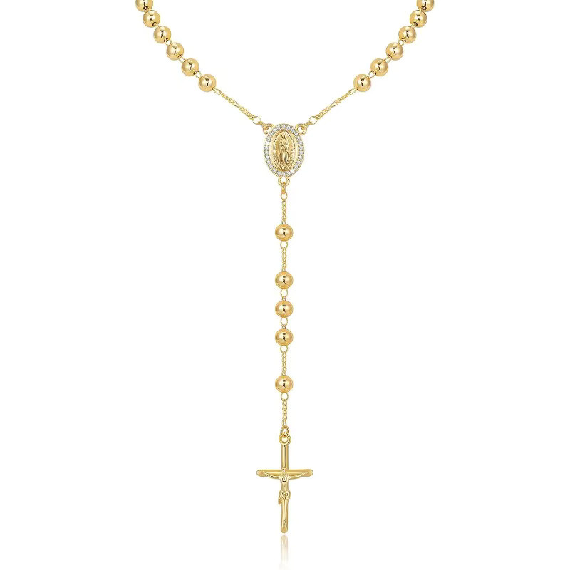 duobeiduo Halskette, 14 Karat vergoldet, Edelstahl, Gold, Unisex - Bild 2