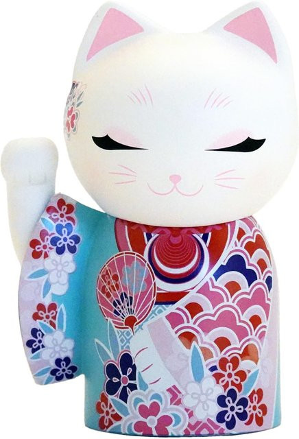 Kimmidoll Maneki Neko YUME MNFL003 Puppe, Multicolor, Höhe: 9 cm - Bild 1