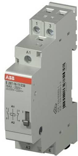 ABB Leistungsrelais E297-16-11/230 Installationsrelais Grau 16A 1NC+1NO 230VAC - Bild 1