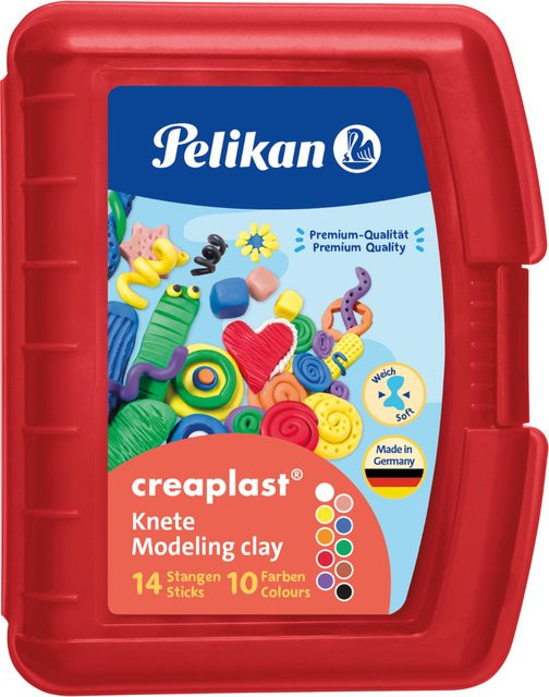 Pelikan Knete rote Box bunt / mehrfarbig - Bild 1