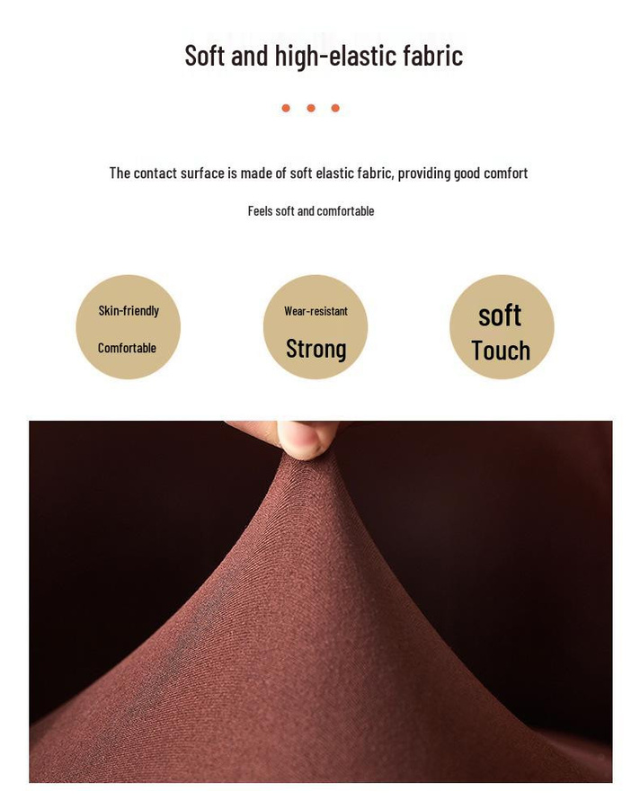 Elastischer halbkreisförmiger Sesselbezug von the BAY in einfarbigem Design für Cafés, Hotels und Lounges, Einheitsgröße - Bild 5