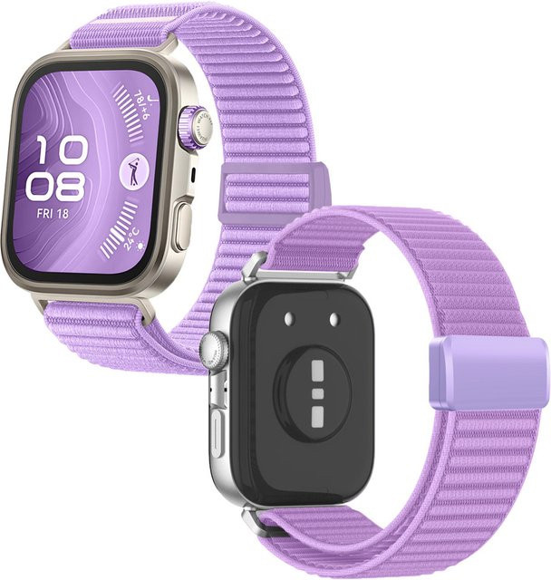 eelhoe Uhrenarmband, Nylon, Schwarz, Unisex - Bild 1