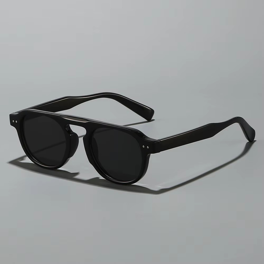 Artorigin Sonnenbrille, TR90, rund, Vollrand, Unisex, schwarz - Bild 2