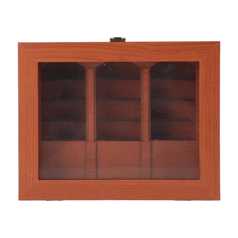 OutsideWorld Mini Angst-Bücherregal Ornament aus Holz in Braun zur Stressbewältigung - Bild 4