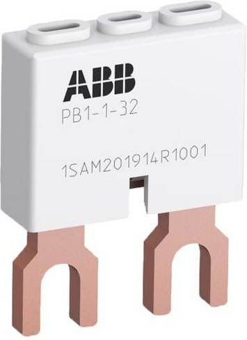 ABB 1SAM201914R1001 PB1-1-32 Phasenverbinder für MS116, MS132 und MS132-T mit Ie=32A in Weiß - Bild 1