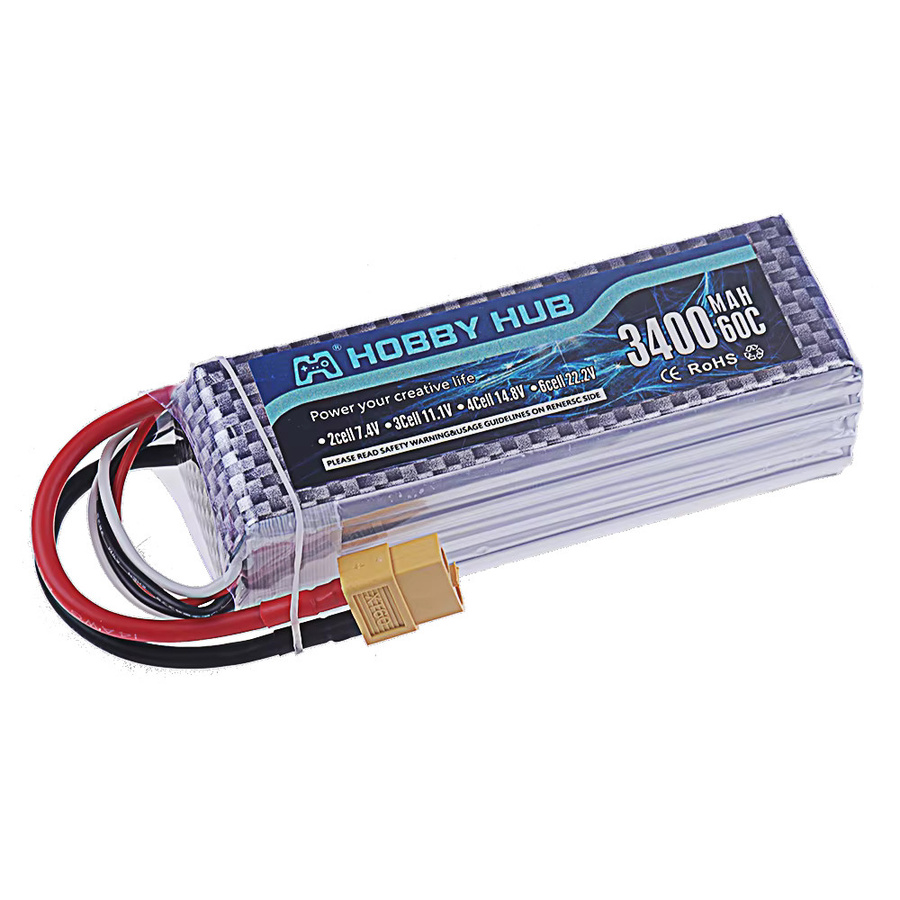 RC.BURST LiPo Akku 4S 14,8 V mit XT60 Anschluss für RC FPV Drohnen, Quadcopter und Racing Autos, 1500 mAh - Bild 2
