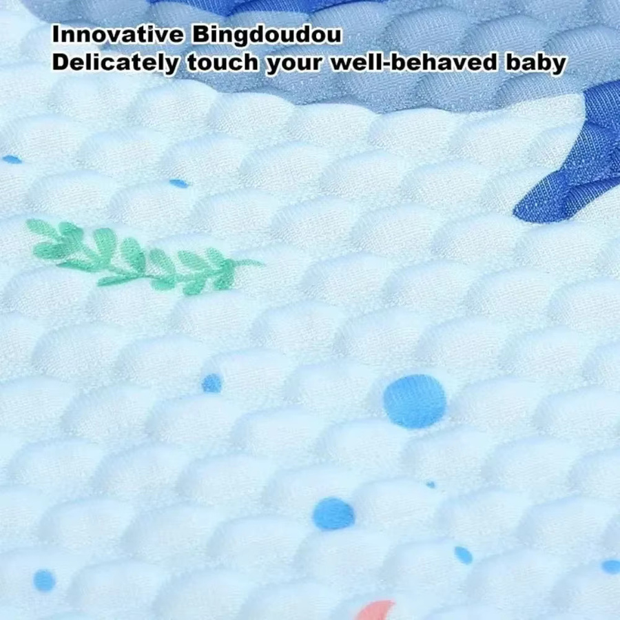 Atmungsaktive Kühlauflage für Kinderwagen und Autositze in Blau - Bild 2