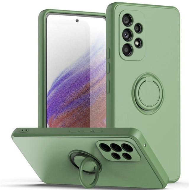 Magnetische Flüssigsilikon Hülle für Samsung Galaxy A-Serie in Grün - Bild 1