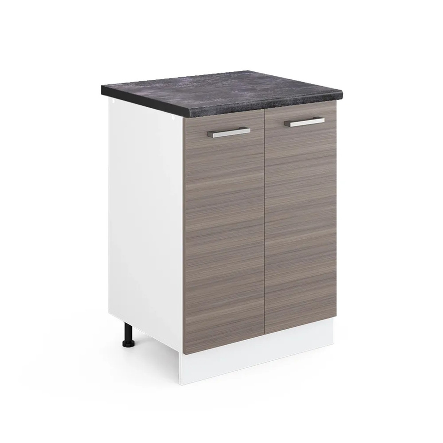 Vicco R-Line Küchenunterschrank Küchenkommode Grau Weiß Anthrazit B: 60 cm, H: 81,6 cm, T: 60 cm - Bild 2
