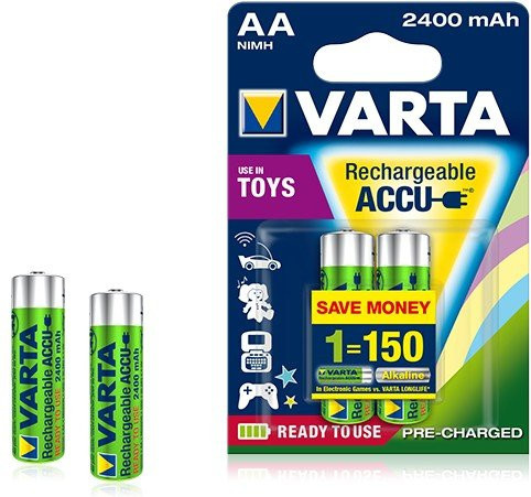 Varta AA Akku Set, 2er Pack, Multicolor - Bild 1