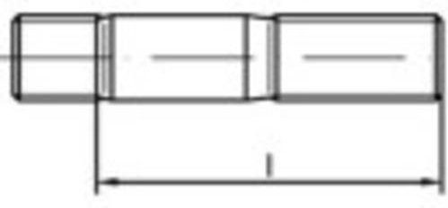 TOOLCRAFT Stiftschrauben M12 DIN 939 aus Stahl, 100 Stück, Länge: 35 mm - Bild 1
