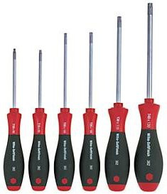 Wiha SoftFinish Torx Schraubendreher-Set 7-teilig T8 - T30 in Schwarz-Rot - Bild 4