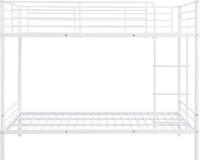 Vente-unique Etagenbett Duotis aus Metall in Weiß, B/T/H: 120 x 190 x 160 cm - Bild 1