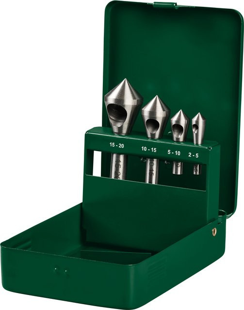 Parkside HSS Querlochsenker-Set, 4-teilig, Silber - Bild 1