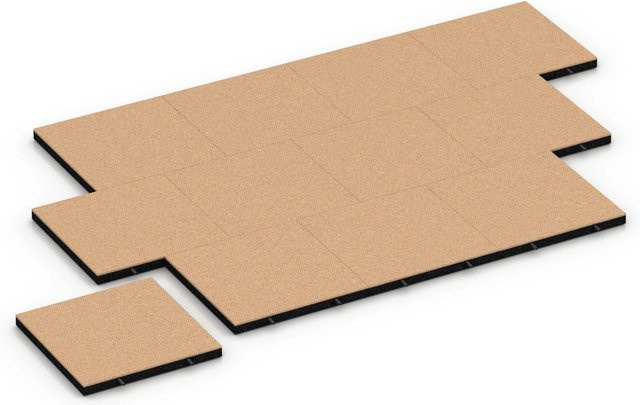 WARCO Fallschutzplatte aus Kunststoff in Sandbeige, B/T/H: 50 x 50 x 4,5 cm - Bild 1
