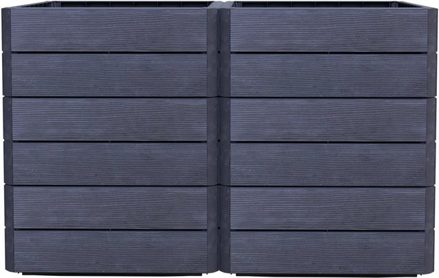 Garantia Hochbeet Ergo Vario 2 Wood in 3D-Holzoptik inklusive FLORA - Bild 1