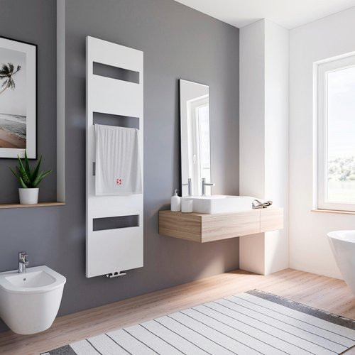 Schulte ExpressPlus Design-Heizkörper Turin in Alpinweiß, H x B: 170,3 x 50,5 cm - Bild 2
