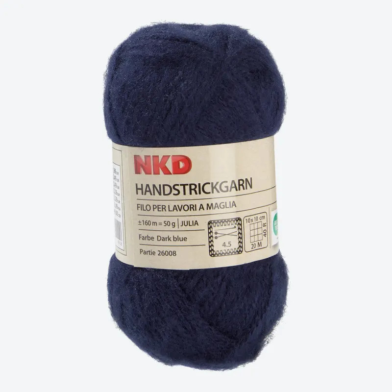 Handstrickgarn NKD-JULIA in Blau, ca. 160 m - Bild 2