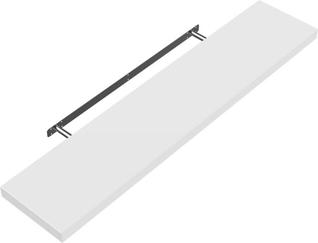 Casaria Wandregal Schweberegal in Weiß mit Halterung, Breite: 50 cm - Bild 1