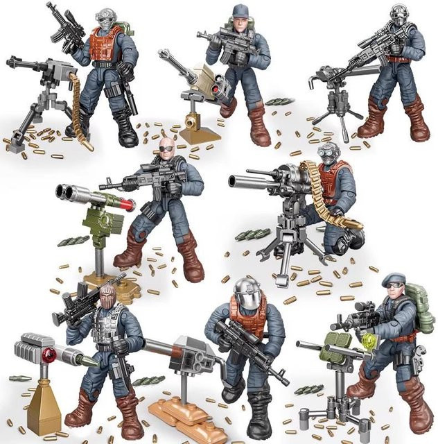Armee Militär Soldaten SWAT Spezialeinheit Polizei, Mini Actionfiguren Modellbausteine, ab 14 Jahren - Bild 1