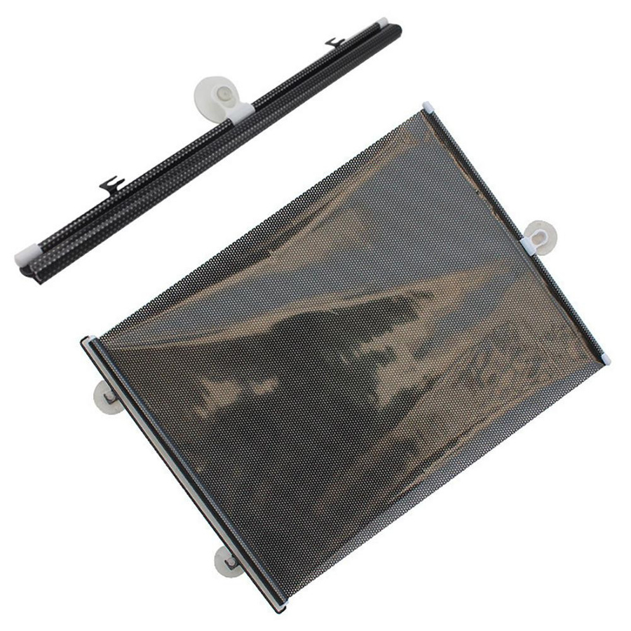 SURTOP Verdunkelungsrollo Schwarz mit Saugnäpfen, tragbare Fensterabdeckung aus PVC, B: 125 cm, H: 40 cm - Bild 5