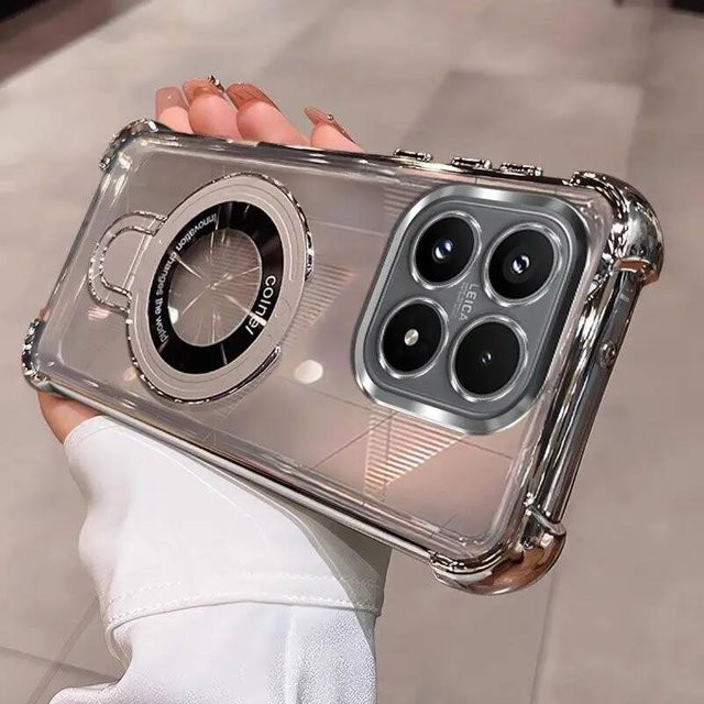 Stoßfeste transparente Standhülle für Xiaomi 17T Pro und Xiaomi 17T in Blau - Bild 1