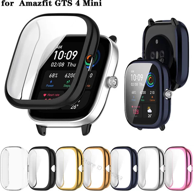 Huami Amazfit GTS4 Mini TPU-Schutzhülle mit Displayschutzfolie in Transparent - Bild 1