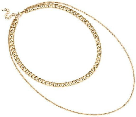 Halskette 925 Sterling Silber, Doppelschicht, Damen, 40-45cm - Bild 1