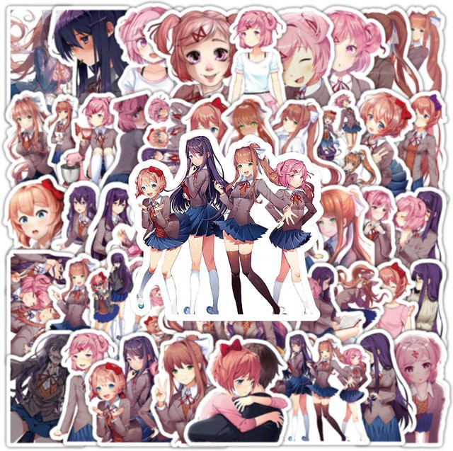 Bandai Doki Doki Literature Club, 53-teiliges Spielset, Bunt / Mehrfarbig - Bild 1
