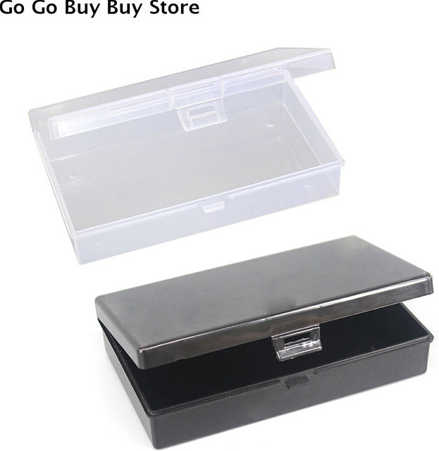 Ouhoe Abschließbare Aufbewahrungsbox aus Kunststoff mit Deckel, Transparent, Organizer für Büro und Schule - Bild 1