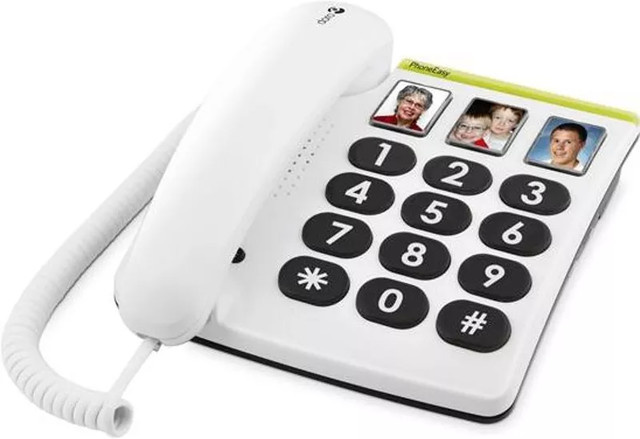 Doro PhoneEasy 331ph Schnurgebundenes Telefon in Weiß - Bild 1