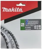 Makita Specialized Kreissägeblatt für Holz, Farbe: Silber, Durchmesser: 136 mm, Bohrung: 20 mm, Zähne: 24 - Bild 2