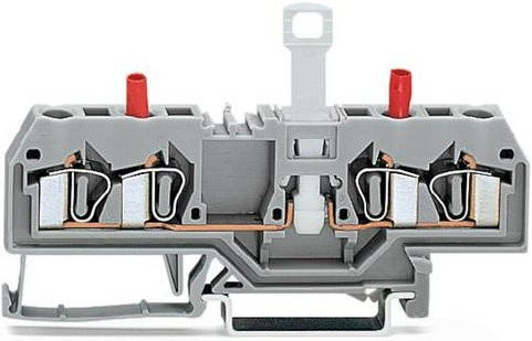 WAGO 281-666 Trennklemme 6mm Zugfeder Grau 50 Stück - Bild 1