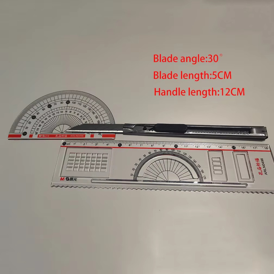10er Set Tegcame Versenkbare Teppichmesser aus Carbonstahl mit 9mm Klingen in Silber - Bild 4