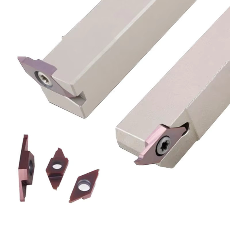 CNHENRY CNC-Drehwerkzeughalter aus Weißfederstahl für Schweizer Drehmaschinen, Farbe: Silber - Bild 2