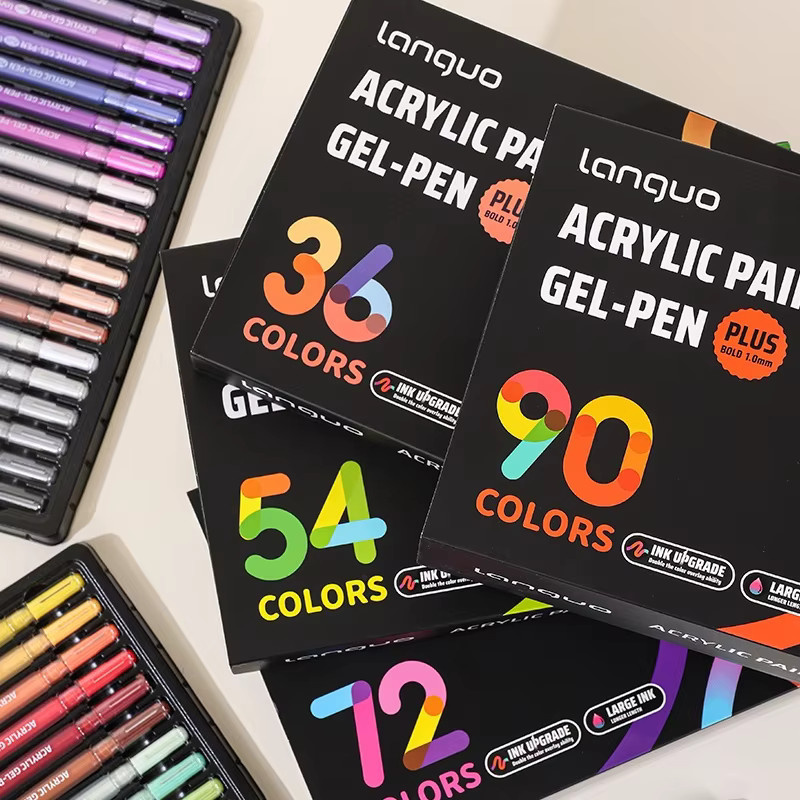 Languo Kunstmarker Set für Acrylmalerei Plus-Version mit 90 Farben in Multicolour - Bild 2
