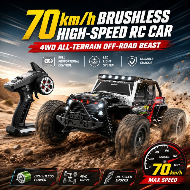 WLtoys 16103 Pro RC Auto, 1:16, mit LED-Licht, ab 14 Jahre - Bild 1